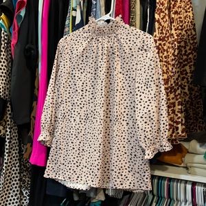 Animal Print 3/4 Sleeve Top